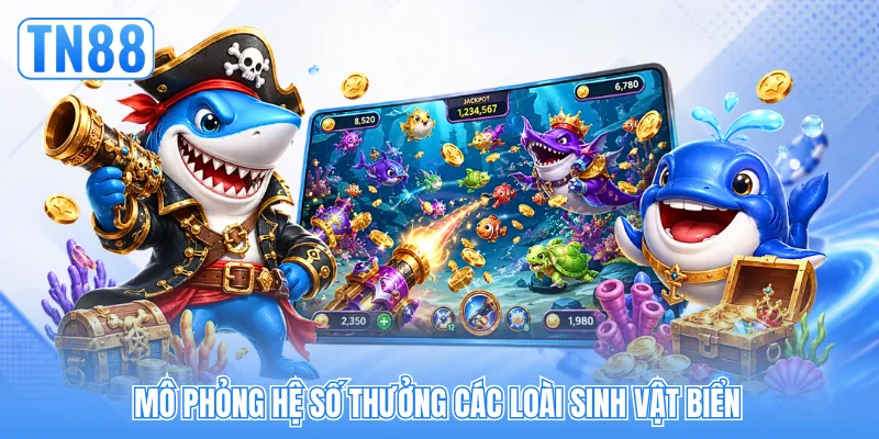 Mô phỏng hệ số thưởng các loài sinh vật biển