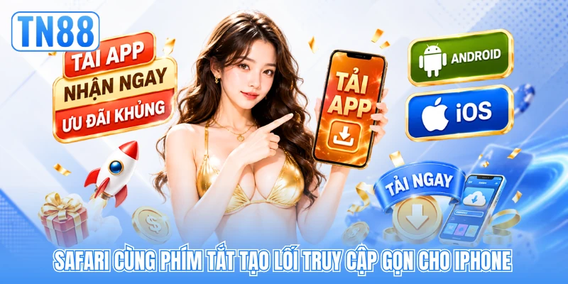 Safari cùng phím tắt tạo lối truy cập gọn cho iPhone